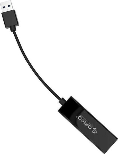 Orico UTJ-U3-BK Adaptor Rețea USB cu Conexiune Cablată Gigabit Ethernet