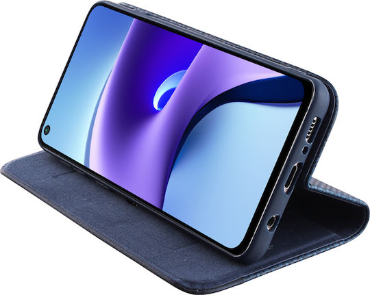 Idol 1991 Elite Anti-RFID Книга Изкуствена кожа Син (Redmi Note 9T)