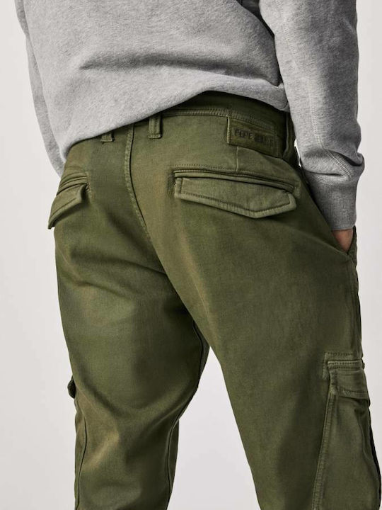 Jared Παντελόνι Cargo σε Tapered Γραμμή Χακί