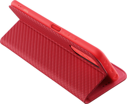Idol 1991 Elite Anti Rfid Book Synthetic Leather Red (Redmi Note 10 Pro)