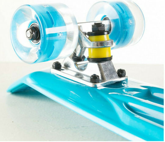 Fish Skateboards Mini Cruiser Led 6" Complete Penny Board Μπλε