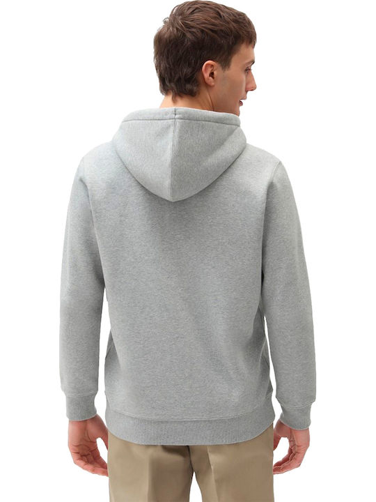 Dickies Oakport Men's Sweatshirt Jacket with Hood and Pockets Gray