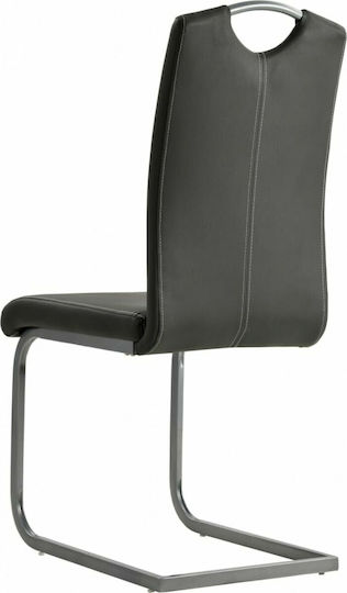 Scaune Sala de mese Gri 2buc 43x55x100buc
