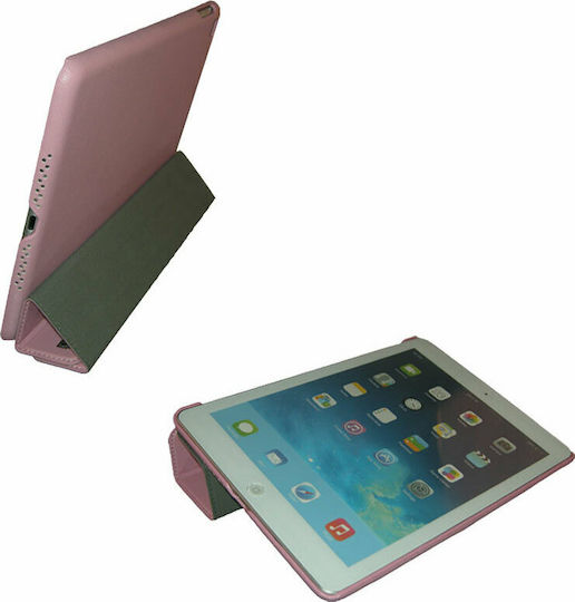 Volte-Tel Air Leather Flip Cover Ροζ (iPad 2017/2018 9.7")