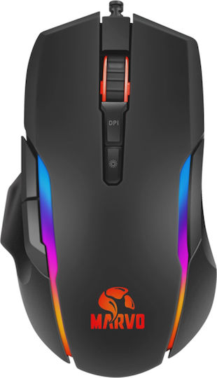 Marvo MA-G945 RGB Gaming Ποντίκι 10000 DPI Μαύρο