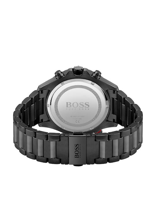 Boss Globetrotter Men's Watch 46mm Chronograph Battery with Grey Stainless Steel Bracelet