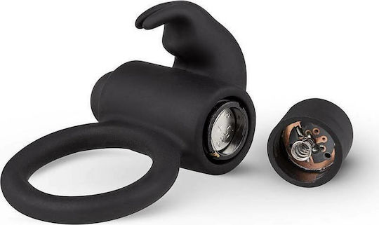 Easytoys Men Only Bunny Vibrating Cock Ring Вибриращ Пръстен Петел Black ET801BLK