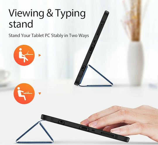 Dux Ducis Domo Flip Cover Δερματίνης Μπλε (Galaxy Tab A7 Lite)