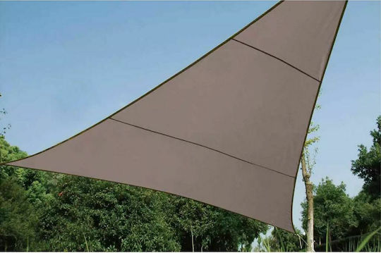 Perel Триъгълник Shade Sail Кафяв 5м