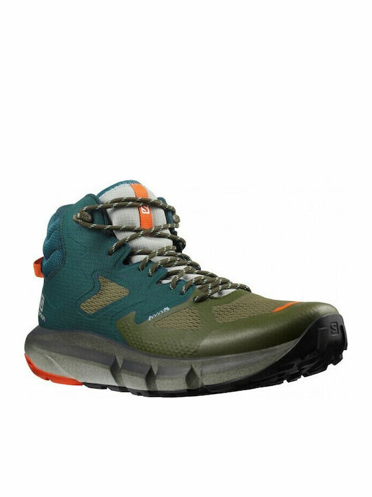 Salomon Predict Hike Mid GTX Ανδρικά Ορειβατικά Μποτάκια Αδιάβροχα με Μεμβράνη Gore-Tex Πράσινα