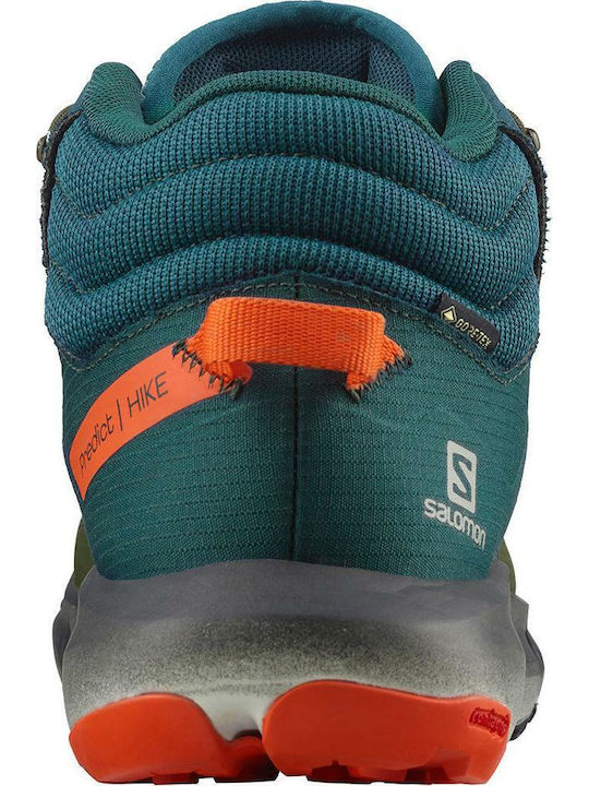 Salomon Predict Hike Mid GTX Ανδρικά Ορειβατικά Μποτάκια Αδιάβροχα με Μεμβράνη Gore-Tex Πράσινα