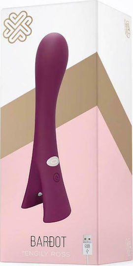 Engily Ross Bardot Vibe Silicone Rechargable Δονητής G-Spot 19.5cm Purple