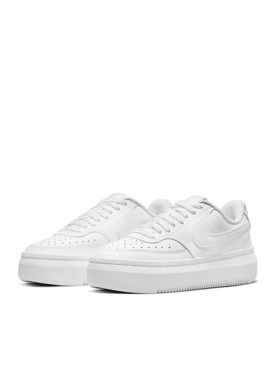 Court Vision Alta Flatforms Sneakers White