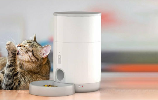 Petoneer Nutri Mini Smart Dispenser Automatic Silicone Feeder for Dog & Cat 2.6lt 31cm in White Color