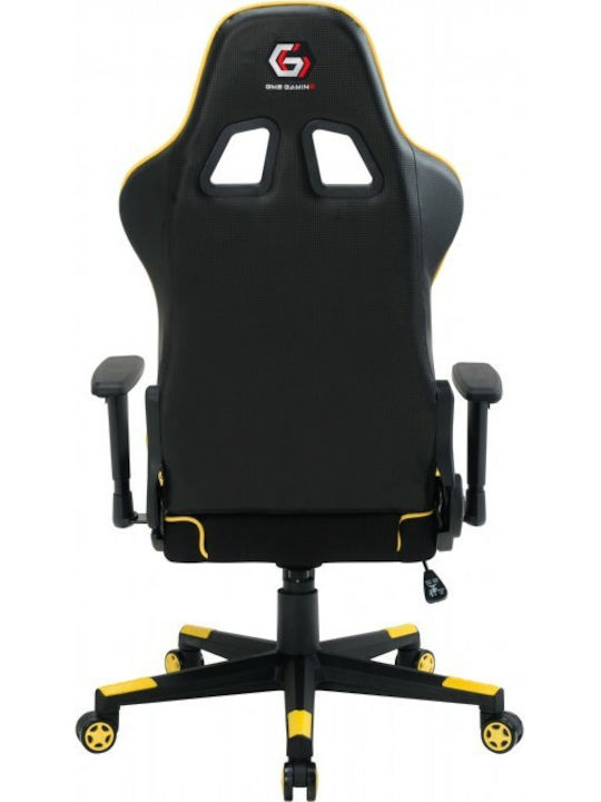 Gembird Scorpion Fabric Gaming Chair with Adjustable Arms Yellow