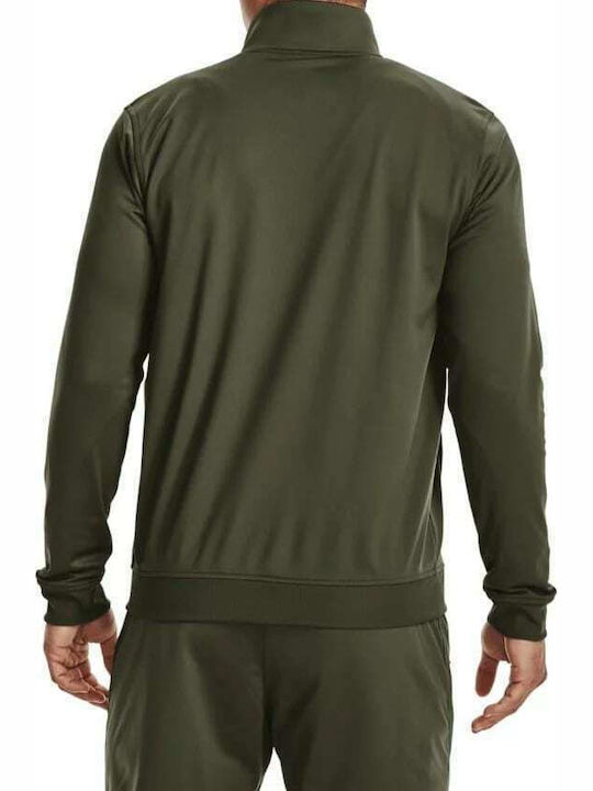 Under Armour Sportstyle Tricot Men's Sweatshirt Jacket with Pockets Khaki