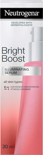 Neutrogena Bright Boost Illuminating Moisturizing & Anti-aging Serum Face for Radiance & Revitalization 30ml
