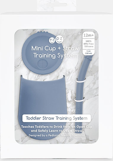 Ezpz Baby Cup Mini Cup made of Silicone Blue 118ml for 12m+m+