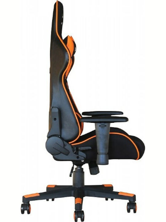 Gembird Scorpion Fabric Gaming Chair with Adjustable Arms Orange