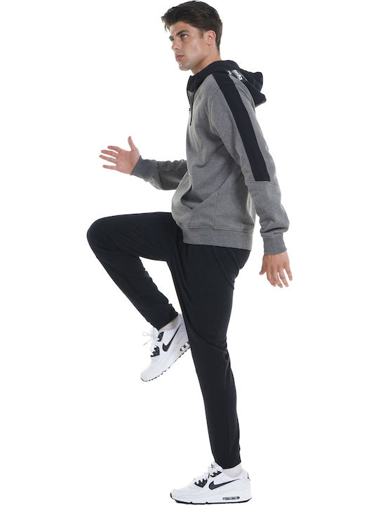 Cardigan With Hood Dark Grey Melange