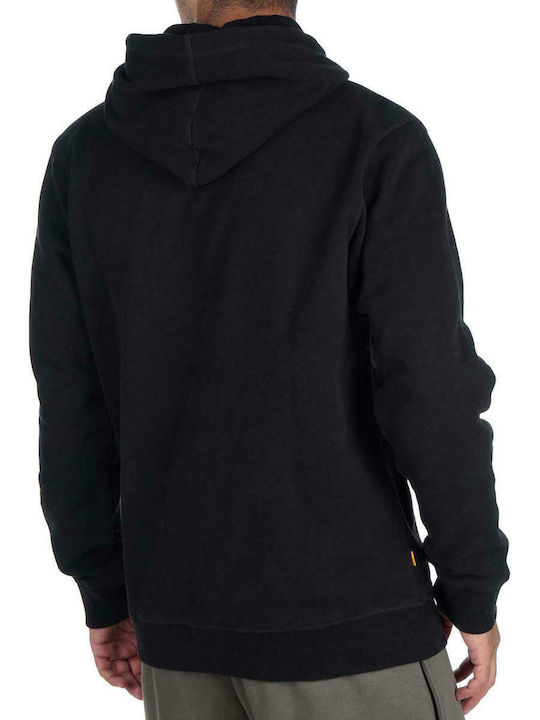 Timberland Men's Sweatshirt with Hood and Pockets Black