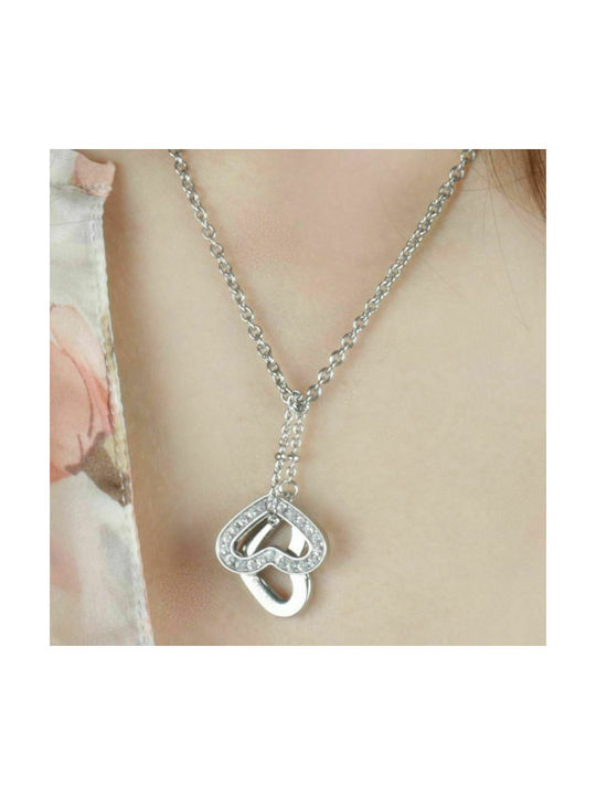 Morellato Necklace with design Heart from Gold Plated Steel