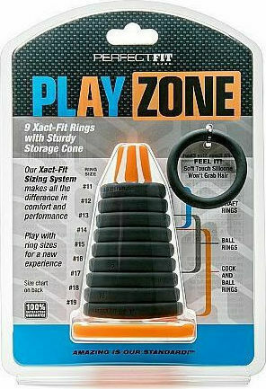 Perfect Fit Brand Play Zone 9 Xact Fit Rings Black 9pcs