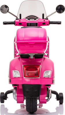 Motocicletă pentru copii Licențiat Vespa Piaggio Electrică 6 volți Roz