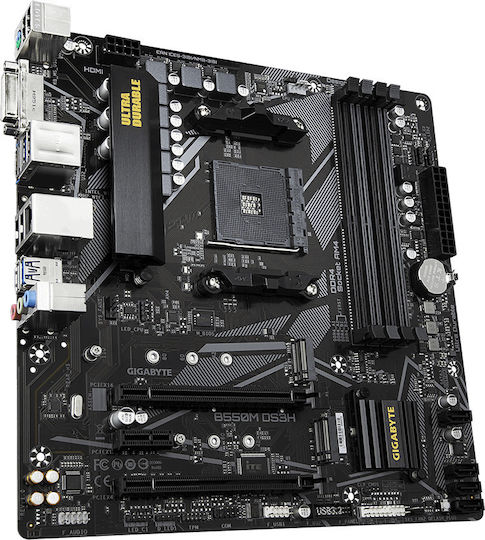 Gigabyte B550M DS3H rev. 1.x Mainboard Micro ATX mit AMD AM4 Sockel