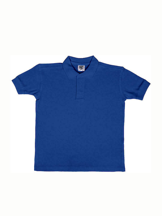 SG Kids Polo Short Sleeve Blue