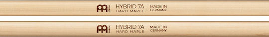 Meinl Maple Палчици Барабани Stick & Brush Hybrid Tip Drumstick 7A с Форма на Връх Жълъд Твърд