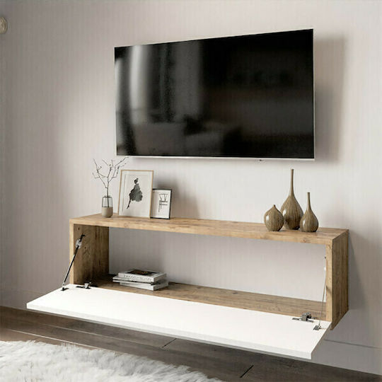 Stand TV Serit Alb / Natural L100xA31.5xÎ29.5cm