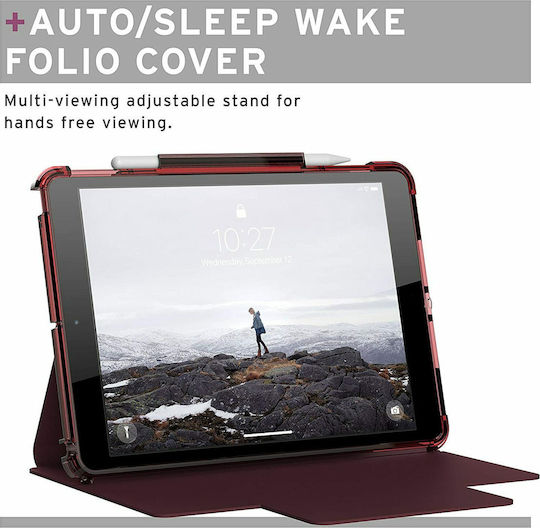 UAG U Lucent Flip Cover Durable Aubergine Rose for iPad Pro 2021 12.9"