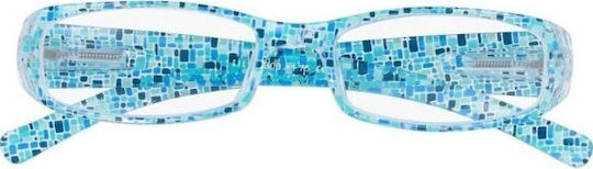 Silac 7300 Women's Reading Glasses +2.75 Mosaic Blue