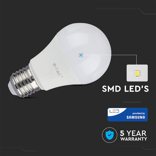 V-TAC LED Bulb 12W 120mm for Socket E27 and Shape A60 Cool White 1055lm Dimmable