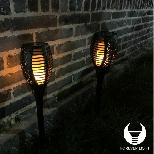 Forever Light Καρφωτό Ηλιακό Φωτιστικό Πυρσός 6.6W με Θερμό Λευκό Φως 3000K IP65