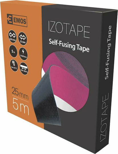 Emos Αυτοβουλκανιζόμενη Μονωτική Ταινία 25mm x 5m Κόκκινη