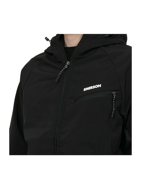 Winter Jacket Softshell Waterproof and Windproof Black