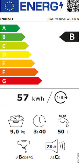 Indesit BWE 91485X WS EU N Waschmaschine 9kg 1400 Umdrehungen F163777