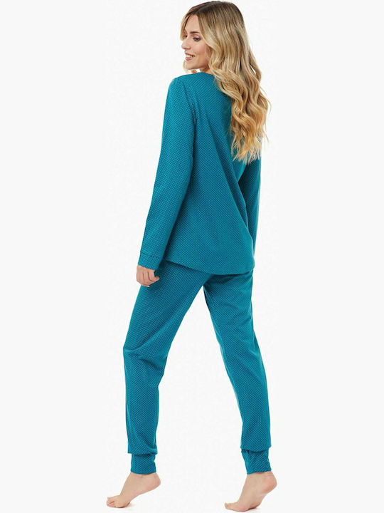 Minerva Winter Women's Pyjama Set Blue Enjoy Today