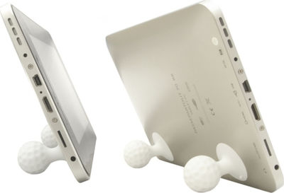 Crypto Golf Tabletständer Schreibtisch bis 10" in Weiß Farbe