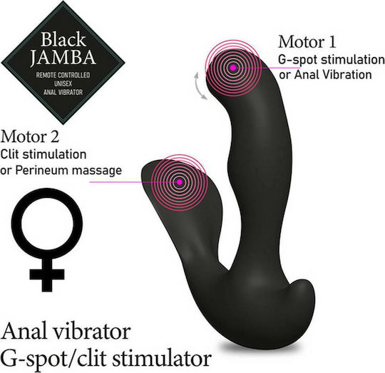 Feelztoys Jamba Πρωκτικός Δονητής με Δυνατότητα Ασύρματης Λειτουργίας Μαύρος 12.2cm