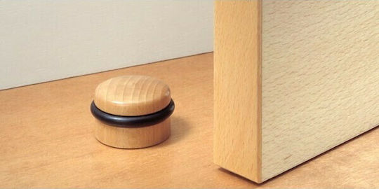 Door Stopper Adhesive Wooden Δρυς 1pcs