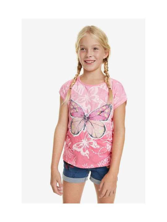 Desigual Kids T-shirt Pink