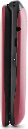 Panasonic KX-TU446 Single SIM Telefon Mobil cu Butoane Mari Roșu