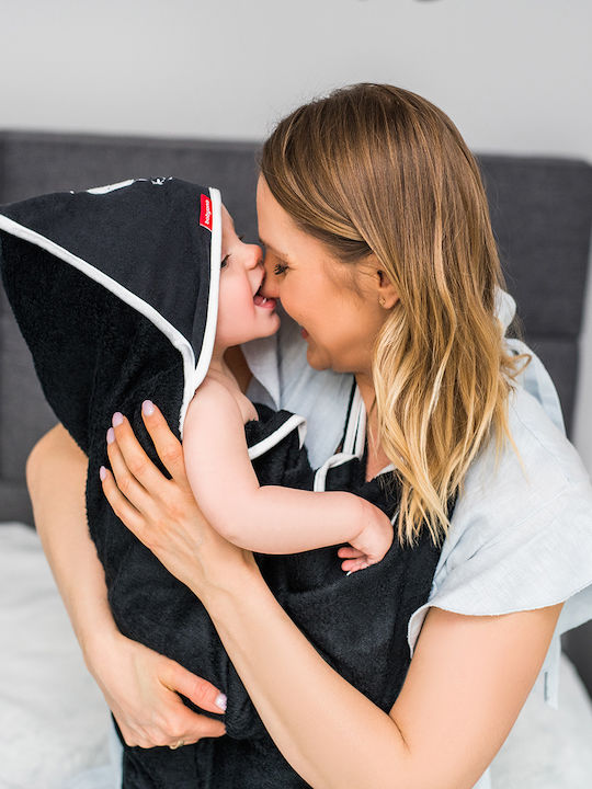 Babyono Kapuzen Schwarz