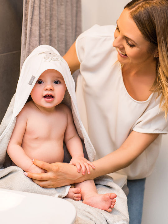 Babyono Baby Hooded Bath Towel Koala Gray 85x85cm