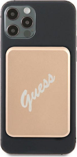 Guess GUPBMSVSLG Magnetic Wireless Power Bank 3000mAh 5W Χρυσό