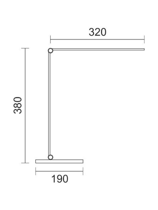 Spot Light LED Office Lamp Foldable in White Color