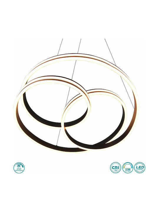 Trio Lighting Yara Adjustable Pendant Light Black 60cm